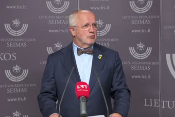 Seimo Pirmininko Juozo Oleko komentaras žiniasklaidai apie svarbiausius Seimo posėdžio darbotvarkės klausimus