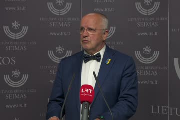 Seimo Pirmininko Juozo Oleko komentaras žiniasklaidai apie svarbiausius Seimo posėdžio darbotvarkės klausimus